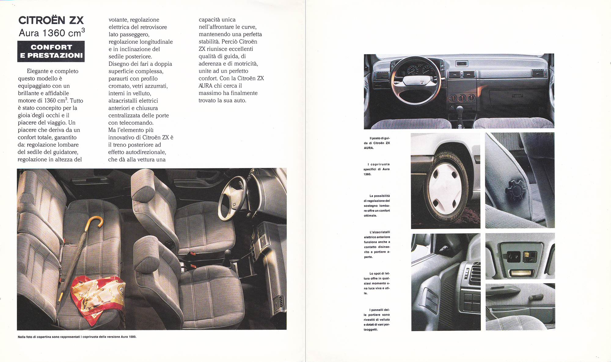 Citroën ZX 1991 Italian ZX Aura brochure